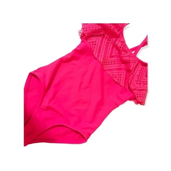 One Piece Swimsuit xs pink little girl 4T - Picture 6 of 6